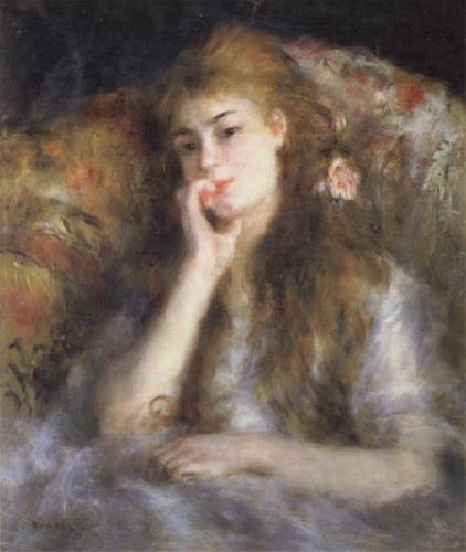 Pierre Renoir Young Woman Seated(The Thought) China oil painting art